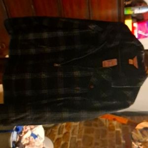 Flannel zip up, christopher banks NEW size L woman